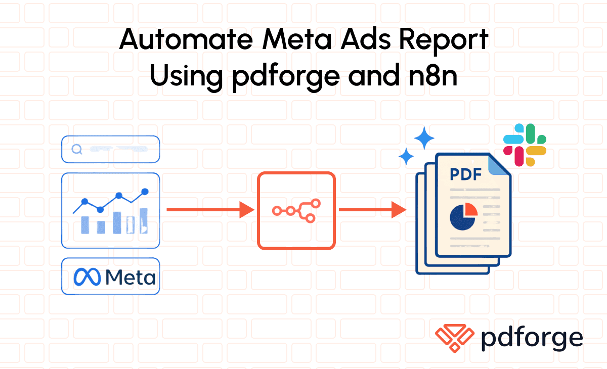 Automate Meta Ads Report using pdf noodle and n8n