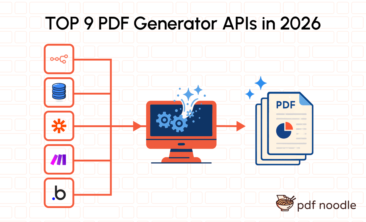 Top 9 PDF Generation APIs in 2026