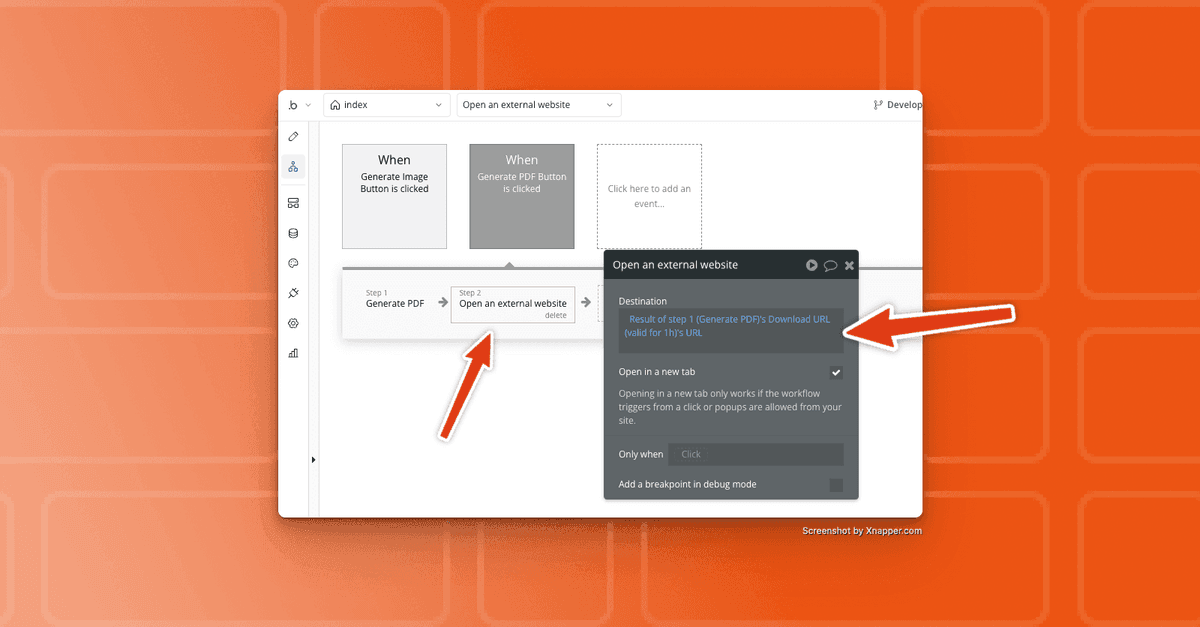 Accessing generated PDF file on Bubble