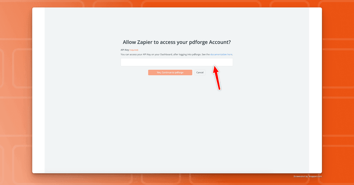 Connecting to pdf account on zapier