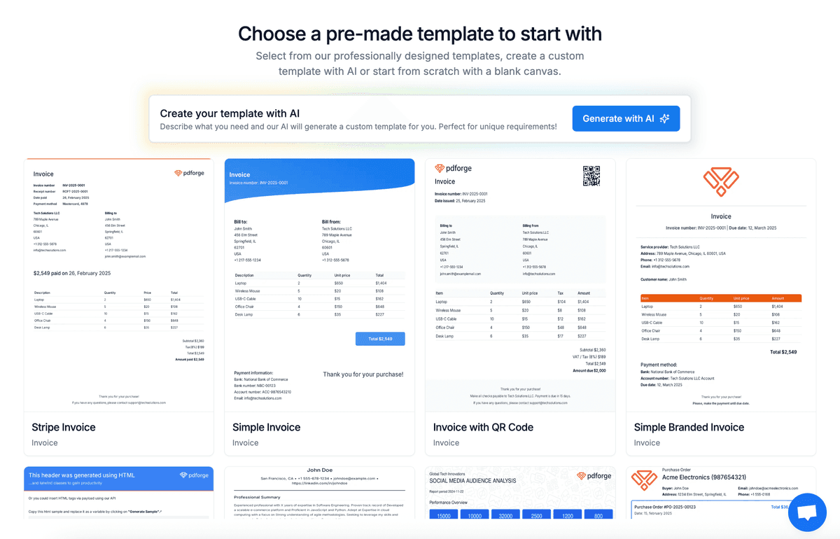 pdf noodle template creation screen