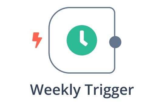 n8n Weekly Trigger to PDF Noodle Generate PDF workflow