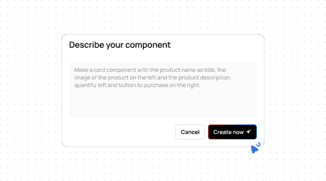 Custom components on demand